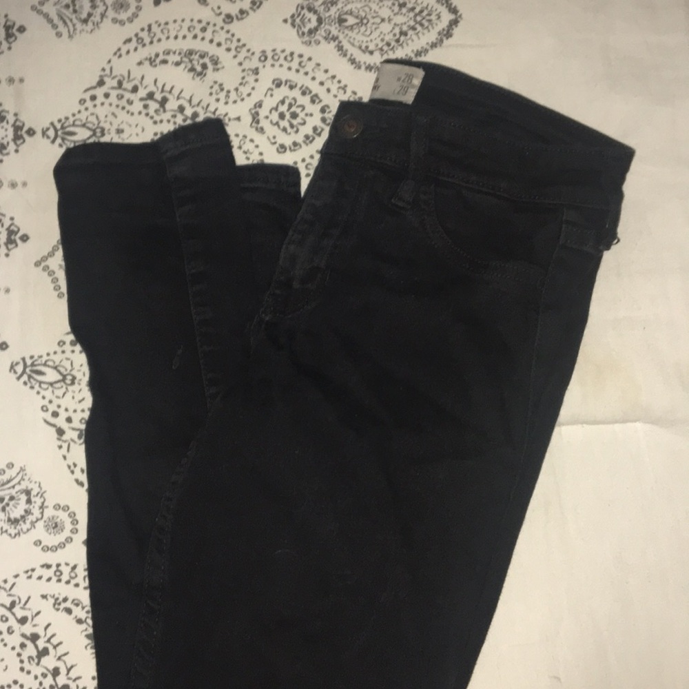 Hollister black skinny jeans